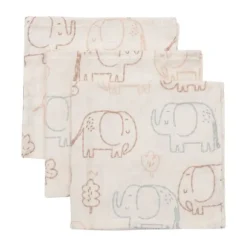 Jollein Hydrofiel Washandje - 31x31 cm - 3 Stuks