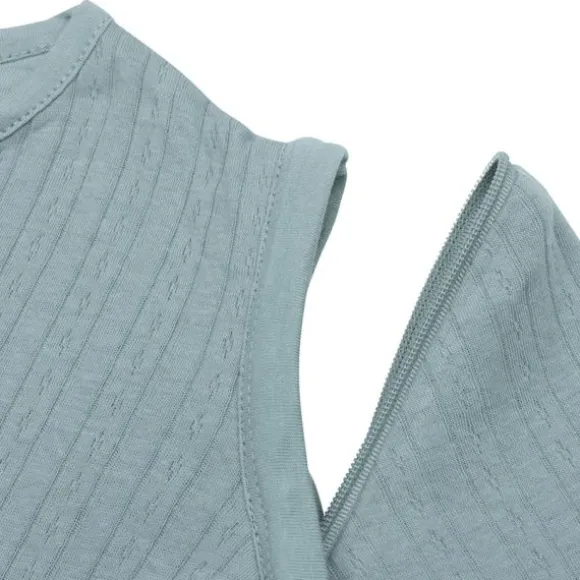 Jollein Slaapzak Zomer Met Afritsbare Mouw - 70 cm - Ajour Seagreen