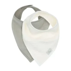 Jollein Slab Bandana Hydrofiel - Olive Green/Oatmeal - 2 Stuks