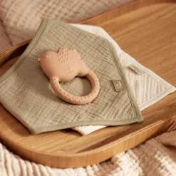 Jollein Slab Bandana Hydrofiel - Olive Green/Oatmeal - 2 Stuks