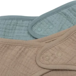 Jollein Slab Bandana Hydrofiel - Sea Green / Biscuit - 2 stuks