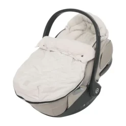 Jollein Voetenzak Groep 0+ 3/5 punts gordel - Embossed - Sand