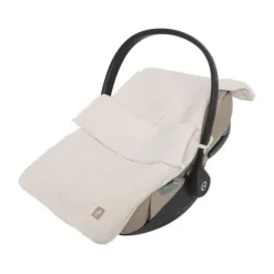 Jollein Voetenzak Groep 0+ 3/5‑Punts Gordel - Cloudy Rib - Oatmeal