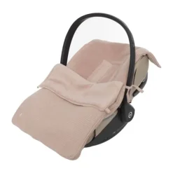 Jollein Voetenzak Groep 0+ 3/5‑Punts Gordel - Cloudy Rib - Oatmeal