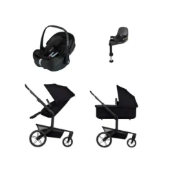 Joolz Day 5 Kinderwagen 4-in-1 - Forest Green | Joolz X Maxi-Cosi Pebble 360 Pro 2 Autostoeltje | Maxi-Cosi FamilyFix 360 Pro