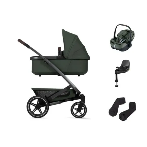 Joolz Geo 3 Kinderwagen - Sandy Taupe | Joolz X Maxi-Cosi Autostoeltje - Sandy Taupe | Maxi-Cosi FamilyFix 360 Pro