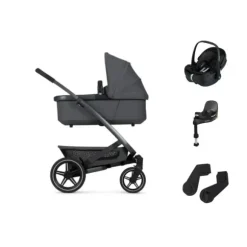 Joolz Geo 3 Kinderwagen - Sandy Taupe | Joolz X Maxi-Cosi Autostoeltje - Sandy Taupe | Maxi-Cosi FamilyFix 360 Pro