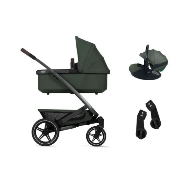 Joolz Geo 3 Kinderwagen - Stone Grey | Joolz X Maxi-Cosi Autostoeltje - Space Black | Autostoel adapters