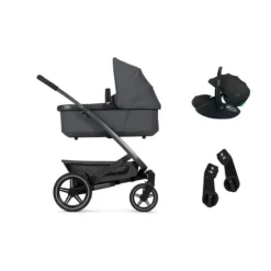 Joolz Geo 3 Kinderwagen - Stone Grey | Joolz X Maxi-Cosi Autostoeltje - Space Black | Autostoel adapters