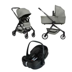 Joolz Hub 2 Kinderwagen 2-in-1 - Sandy Taupe | Joolz X Maxi-Cosi Pebble 360 Pro 2 Autostoeltje | Maxi-Cosi FamilyFix 360 Pro
