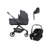 Joolz Hub 2 Kinderwagen 4-in-1 - Stone Grey | Maxi-Cosi Pebble 360 Pro 2 Autostoeltje | Maxi-Cosi FamilyFix 360 Pro