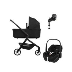 Joolz Hub 2 Kinderwagen 4-in-1 - Stone Grey | Maxi-Cosi Pebble 360 Pro 2 Autostoeltje | Maxi-Cosi FamilyFix 360 Pro