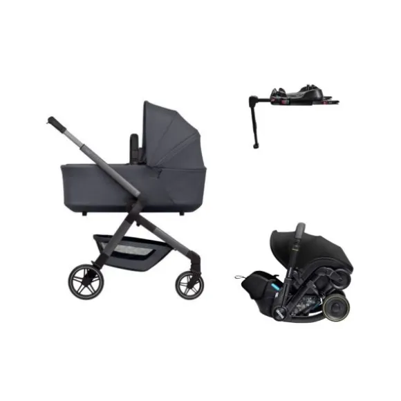 Joolz Hub 2 Kinderwagen 4-in-1 - Stone Grey | Doona X Autostoeltje | Doona X Isofix Base