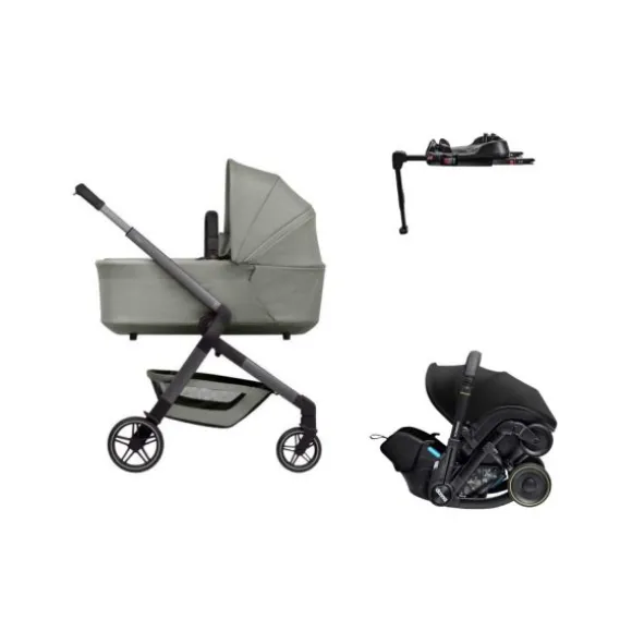 Joolz Hub 2 Kinderwagen 4-in-1 - Stone Grey | Doona X Autostoeltje | Doona X Isofix Base