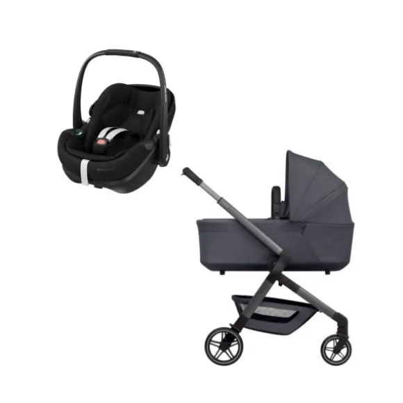 Joolz Hub 2 Kinderwagen 2-in-1 - Stone Grey | Joolz X Maxi-Cosi Pebble 360 Pro 2 Autostoeltje