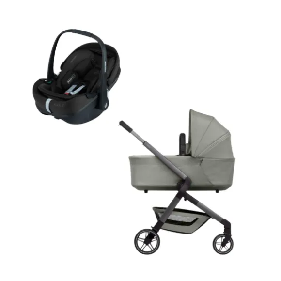 Joolz Hub 2 Kinderwagen 2-in-1 - Stone Grey | Joolz X Maxi-Cosi Pebble 360 Pro 2 Autostoeltje