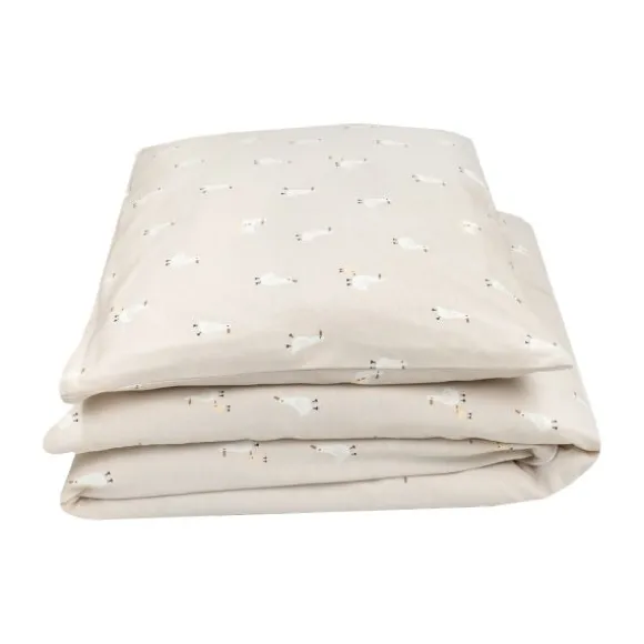 Julius Zöllner Dekbedovertrekset - Uni Red Earth - 80x80 cm + 35x40 cm