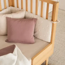 Julius Zöllner Dekbedovertrekset - Uni Red Earth - 80x80 cm + 35x40 cm