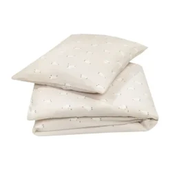 Julius Zöllner Dekbedovertrekset - Uni Red Earth - 80x80 cm + 35x40 cm