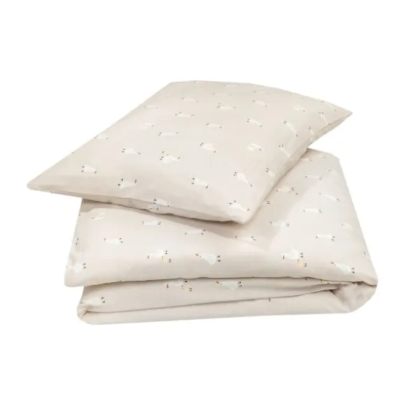 Julius Zöllner Dekbedovertrekset - Uni Red Earth - 80x80 cm + 35x40 cm