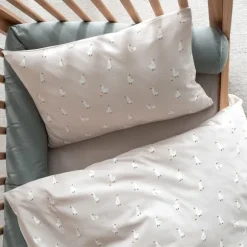 Julius Zöllner Dekbedovertrekset - Uni Red Earth - 80x80 cm + 35x40 cm