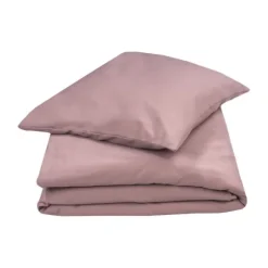 Julius Zöllner Dekbedovertrekset - Uni Red Earth - 80x80 cm + 35x40 cm