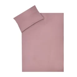 Julius Zöllner Dekbedovertrekset - Uni Red Earth - 80x80 cm + 35x40 cm