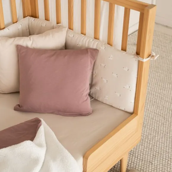 Julius Zöllner Dekbedovertrekset - Uni Red Earth - 80x80 cm + 35x40 cm