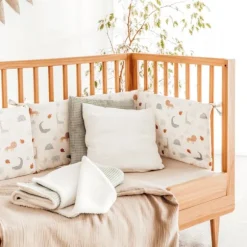 Julius Zöllner Muslin Bedlinnen - Sand - 80×80 + 35×40 cm