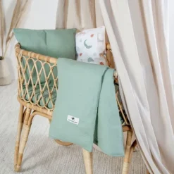 Julius Zöllner Muslin Bedlinnen - Sand - 80×80 + 35×40 cm