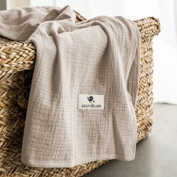 Julius Zöllner Muslin Wiegdeken - Sand - 70×100 cm