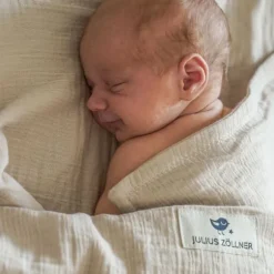 Julius Zöllner Muslin Wiegdeken - Sand - 70×100 cm