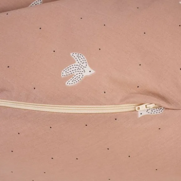 Julius Zöllner Organic Voedingskussen Nappi – Roze – Birdy – 190 cm