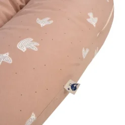 Julius Zöllner Organic Voedingskussen Hoes Nappi – Roze – Birdy – 190 cm