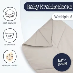 Julius Zöllner Speelmat - Waffelpiqué - Seashell - 170x110 cm