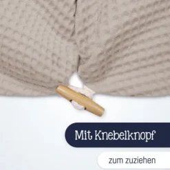 Julius Zöllner Voedingskussenhoes - Waffelpiqué - Seashell - 190 cm