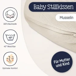 Julius Zöllner Voedingskussen – Sand – 190 cm