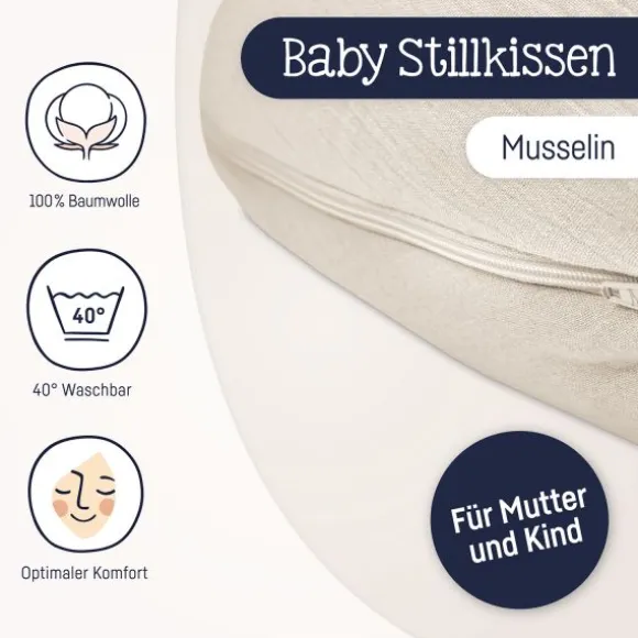 Julius Zöllner Voedingskussen – Sand – 190 cm