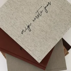 Kidooz Mijn Eerste Jaar Boek Linnen Nature