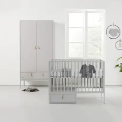 Kidsmill Amy Babybed Grijs 60 x 120 cm