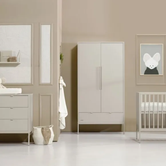 Kidsmill Amy Babykamer Oatmeal | Bed 60 x 120 cm + Commode Breed