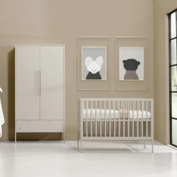 Kidsmill Amy Babykamer Oatmeal | Bed 60 x 120 cm + Commode Breed