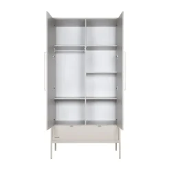 Kidsmill Amy Kledingkast 2-Deurs Oatmeal