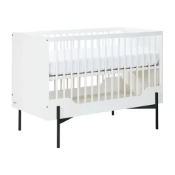 Kidsmill Boutique Babybed Wit / Zwart 60 x 120 cm