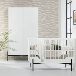 Kidsmill Boutique Babybed Wit / Zwart 60 x 120 cm