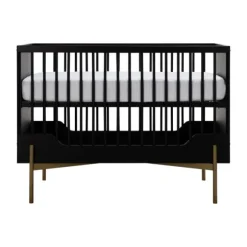 Kidsmill Boutique Babybed Zwart / Brass 60 x 120 cm