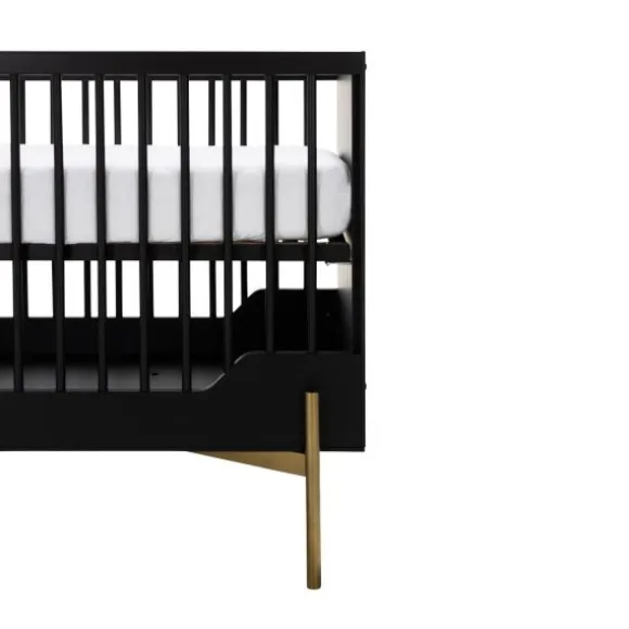 Kidsmill Boutique Babybed Zwart / Brass 60 x 120 cm