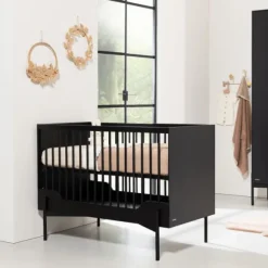 Kidsmill Boutique Babybed Zwart Mat 60 x 120 cm