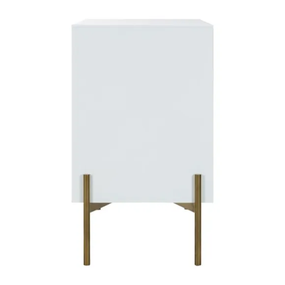 Kidsmill Boutique Babykamer Wit / Brass | Bed 60 x 120 cm + Commode