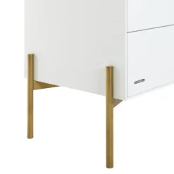 Kidsmill Boutique Babykamer Wit / Brass | Bed 60 x 120 cm + Commode